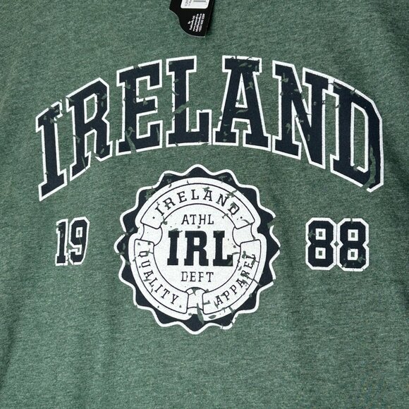 Ireland 1988 Graphic Tee Bottle Green Crewneck Short Sleeve XL Cara Craft Cotton - Picture 6 of 7